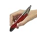 Wireless Mouse Pen with Stylus Fuction, Lcyyo 2.4GHZ USB Dightal Optical Pen Mouse, Handwriting Ergonomic Mice for PC Laptop Notebook Computer Mac Adjustable 800/1200/1600 DPI (Red)