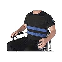 QEES Adjustable Wheelchair Safety Belt Soft Cushion Belt for Bed Wheelchair Safety Harness, Wheelchair Seatbelt SYD02 (Blue)