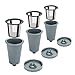 Reusable K Cups For Keurig 1.0 Brewers Universal Fit For B30 B40 B50 B60 B70 Series, Easy To Use Refillable Single Cup Coffee Filters, Eco Friendly Stainless Steel Mesh Filter (Pack of 3)