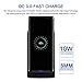 Fast Qi Wireless Charger, Fodlon Wireless Charging Pad for iPhone 8 / 8 Plus, iPhone X, Samung Galaxy Note 8, S8 / S8 Plus, S7 / S7 Edge [No AC Adapter] [Black]