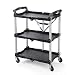 Olympia Tools 85-188 Pack-N-Roll Folding Collapsible Service Cart, Black, 50 Lb. Load Capacity per Shelf primary
