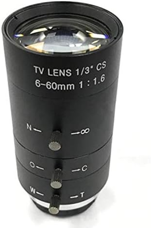 WEIHAN CCTV Video Lens Manual IRIS ZOOM 6-60mm CS Mount Lens For Industrial Microscope Varifocal CCTV Lens Surveillance Camera Lens