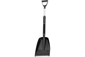 Milisten Snow Shovel Retractable Sturdy for Car and Outdoor Use Scraper for Driveway and Emergency