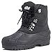 POLAR Mens Snow Waterproof Duck Hiking Bean Hiker Walking Short Ankle Boots - Black - US10/EU43 - YC0439