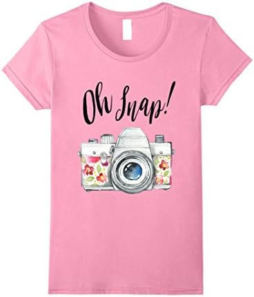 Womens Oh Snap, Funny T-Shirt For Photographers  Large Pink