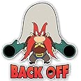 Vinyl Sticker Die Cut Yosemite Sam Back Off Decal for Bumpers Windows ...