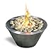 Anywhere Fireplace Oasis Tabletop Fireplace, Portable Ventless Gel Fuel Fireplace with Polished Stones, Elegant Tabletop Smokeless Fireplace for Indoor or Outdoor Use (Stainless Steel)