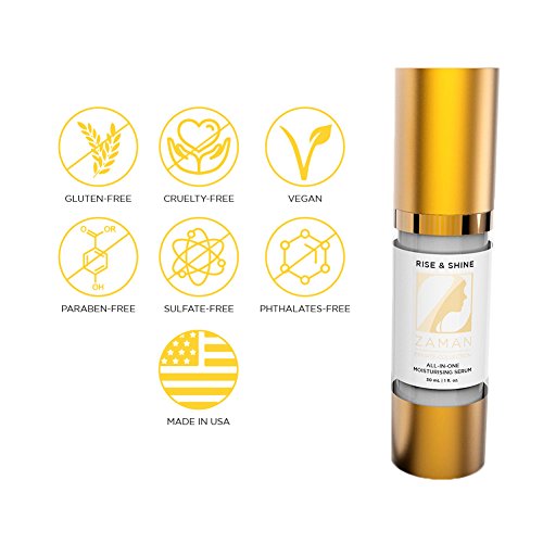 Zaman Skincare Rise & Shine Moisturizing AntiAging Face Serum for