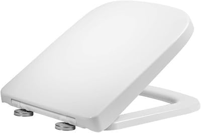 AAN Square Soft Close Toilet Seat Quick Release 41x35 Top Fixing Hinges