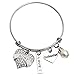 LParkin Godmother Gift Bangle Bracelets Godmothers Proposal Gifts From Godchild God-mother Present From Goddaughter Godson Baptism Meaningful Bracelet For Women