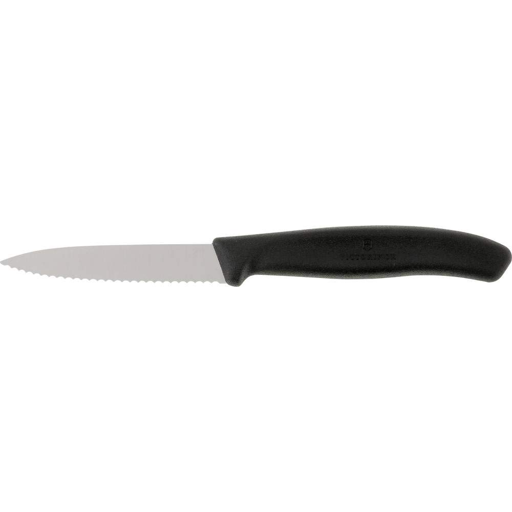 Buy Victorinox Swiss Classic Wavy Paring Knife, 8 cm, Black Online at