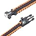 Running Outsides – Emergency paracord bracelet - The Utimate Survival Gear kit with fire starter, Embedded Compass, Emergency Knife & Loud Whistle, Quick Release for backpacking, hiking, camping.