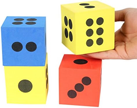 Foam Playing Teaching Math Dice Pack of 12