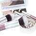 PINKPANDA Makeup Brushes 10 Pcs Sakura Pink Professional Make up Brushes Set Premium Synthetic Cosmetic Foundation Blending Blush Concealers Eye Shadows Face Powder Kabuki Make Up Brushes Kit