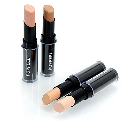 Chezaa Popfeel Professional Cruelty-Free Foundation That Covers Under-Eye Circles, Blemishes Concealer Highlight Contour Pen Stick Makeup Natrual Cream, 0.15 Ounce (C) - Thumbnail 3