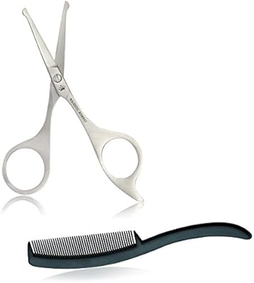 Mustache Beard Grooming Scissors Trimming Kit Safety Scissors
