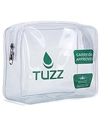 TSA Approved Clear Travel Toiletry Bag quart bags with zipper for men women | Airline 3-1-1 carry on compliant bag