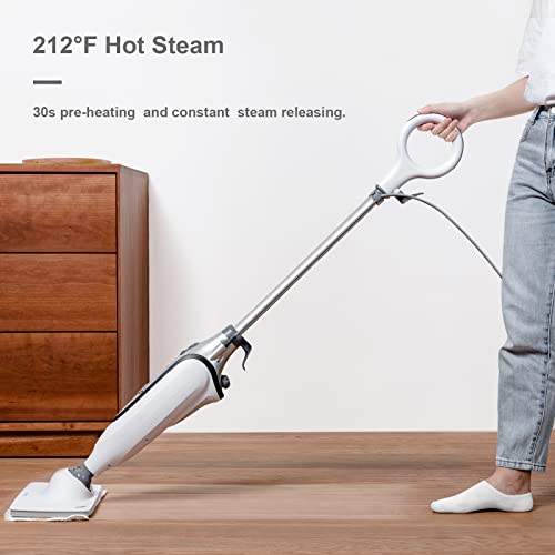 OApier S6 Steam Mop, Professional Floor Steamer S3601, 16oz Large Water