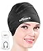 Swim Cap for Long Hair, Firesara Silicone Swimming Cap for Adult Mens Womens Ladies Girls Youth Kids Childs Keeps Hair Clean Ear Dry with Nose Clip