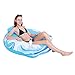 JOYIN Inflatable Pool Float Chair for Adults, Pool Lounger Chair Float Heavy Duty Pool Floating Chair with Cup Holders and Headrest for Swimming Pool Party Summer Activities, 44” x 42” (Sea Waves)