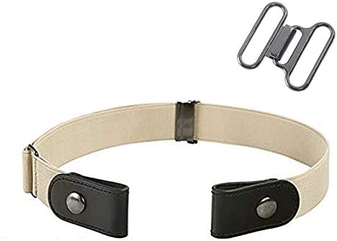 YMCHE No Buckle Stretch Belt, Buckle Free Women Stretch Belt Invisible Belts for Jeans