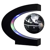 Alexhan Black-Silver Floating Globe with LED Lights