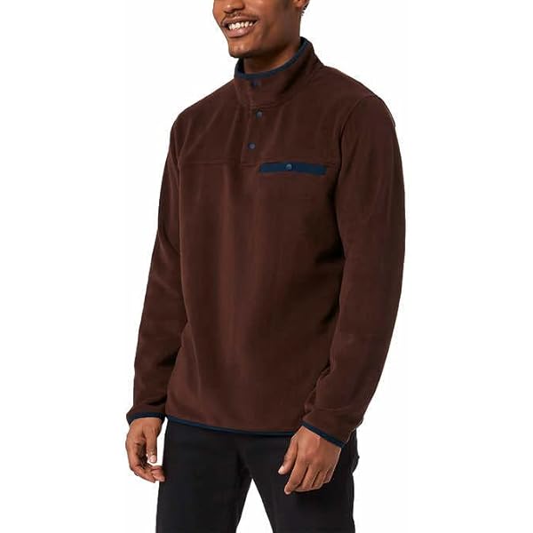 32 Degrees Men's Quarter Snap Pullover (XL, Black) at Amazon Men's