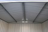 Duramax ECO 8 x 8 Metal Garden Storage Shed Anthracite view 13