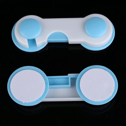 Blue Stones 6 pcs Set Door Drawers Wardrobe Todder Kids Baby Safety Plastic Lock Blue Edge & Corner Guards Baby Safe Care Products