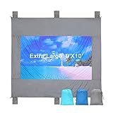 Acdyion Outdoor Sandproof Beach Blanket 9’ X 10’ Lightweight Oversized Waterproof Durable Beach Mat for Picnic, Travel, Camping, Hiking, Festivals Large Printing Blanket with Pockets
