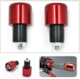 Caliwill 7/8 Inch 22mm Motorcycle Handlebar End Plugs Silver 2 Pcs Anti view 5