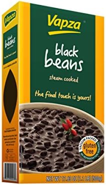 Feijao Preto - Black Beans Brazilian flavour - Ready to eat,vacuum-packed, sterilized and steam cooked. Gluten free