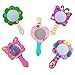 10pcs Creative Toy Painting Kit DIY Art Crafts, Unfinished Natural Wood Mold Mirror Toy for Kids - Funny Painting Handmade Craft Toys Christmas Gifts for Girls Boy
