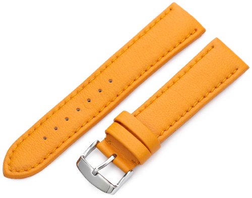Hadley-Roma Men's MSM739RAG220 22-mm Orange Genuine 'Lorica' Leather Watch Strap