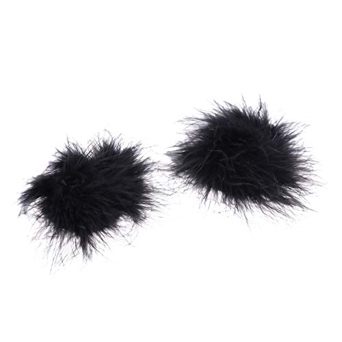 image for IEFIEL 1 Pair Feather Tassel Adhesive Bra Breast Nipple Covers Sticker