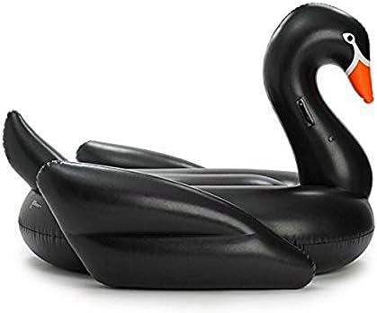 Bojetal Giant Inflatable Float Toy-Black Swan Pool Float 76"