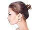 Western Jewelry Multi Feather Leaf Dangling Cartilage Ear Lobe Helix Earring Warp Chain Ear Cuff Stud Earring Unisex Silver Tone Stainless Steel