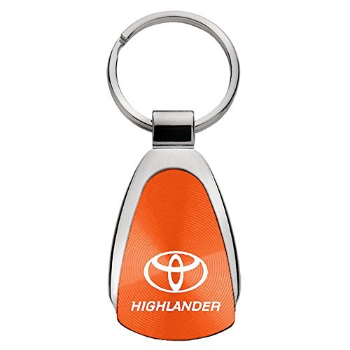 Toyota Highlander Orange Teardrop Keychain