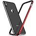 RANVOO Compatible for Apple iPhone X Hard Bumper Case with Soft TPU Inner Frame Slim Thin Red Case for iPhone X (2017)