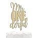 NANASUKO 1st Birthday Cake Topper - mr Onederful - Double Sided Gold Glitter - Premium Quality Made in USA