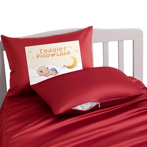NTBAY Toddler Satin Pillowcases Zipper