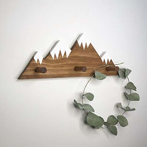 Rustic Mountain Wall Hook for Kids Rustic Nursery Decor, Mountain Themed Nursery