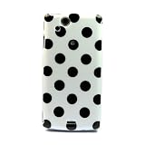 Big Point TPU Case Cover for Sony Ericsson Xperia Arc S Lt15i Lt18i X12 White & Black