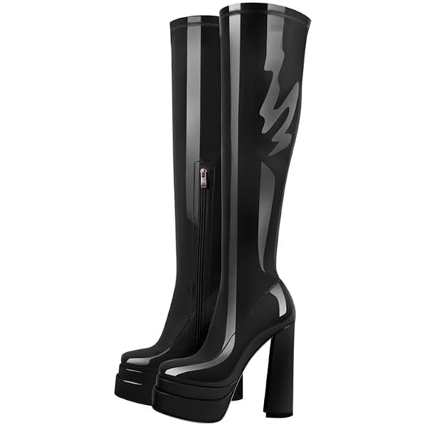 Onlymaker Women's Chunky Platform Ankle Booties - Round Toe, Side Zipper, Big Sizes Available