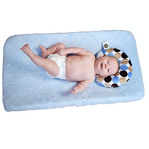 Babymoon Pod for Flat Head Syndrome & Neck Support (Aqua Dot