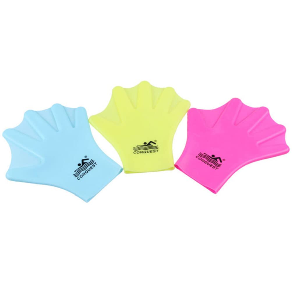 BESPORTBLE Swimming Gloves Webbed - Webbed Swimming Gloves:Swimming Gloves Training Waterproof: Swimming Gloves Training Waterproof Webbed Water Gloves Full Finger Aquatic Paddles Diving Hand Paddle