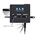 ZLC Travel Compact Universal Power Adapter with DUAL FUSE, DUAL USB Ports, PLUG LOCK and RUBBERIZED surface - Black