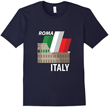 Men's Rome Italy Roma Italia Italian Tourist T Shirt XL Navy