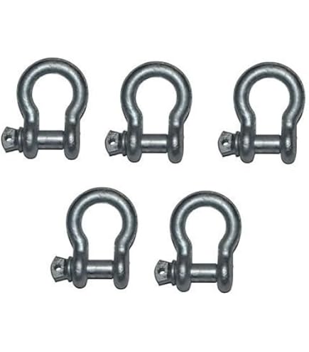 MarineNow US Typle Marine Bow Shackle 316 Stainless Steel With Oversize Screw Pin Choose Size And Quantity 3 8 With 7 16 Pin 10 Pack