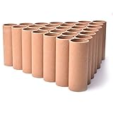 30 Pack Craft Rolls - Brown Cardboard Tubes for DIY Crafts | 4.5